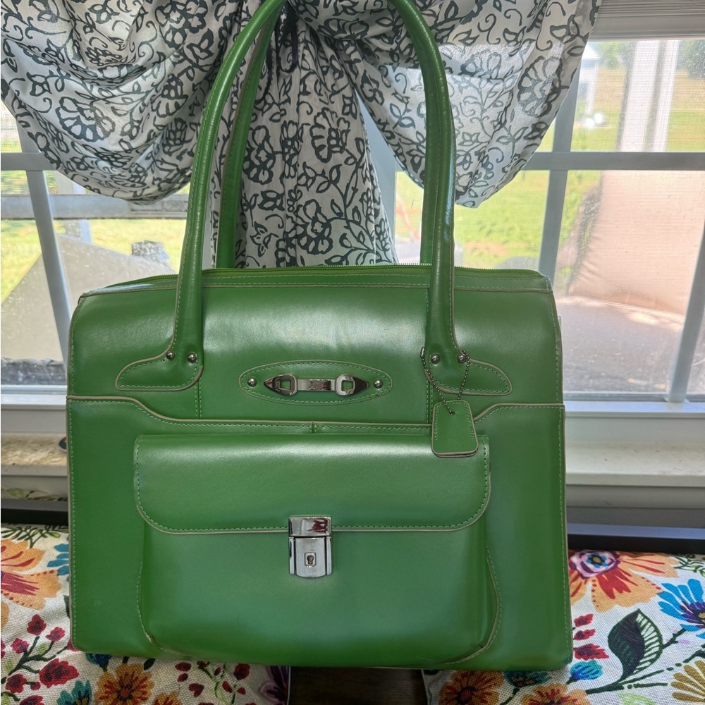 Green Laptop Breifcase